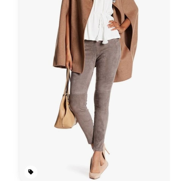 RALPH LAUREN Black Label Lamb Suede Leather Pants - Picture 2 of 14